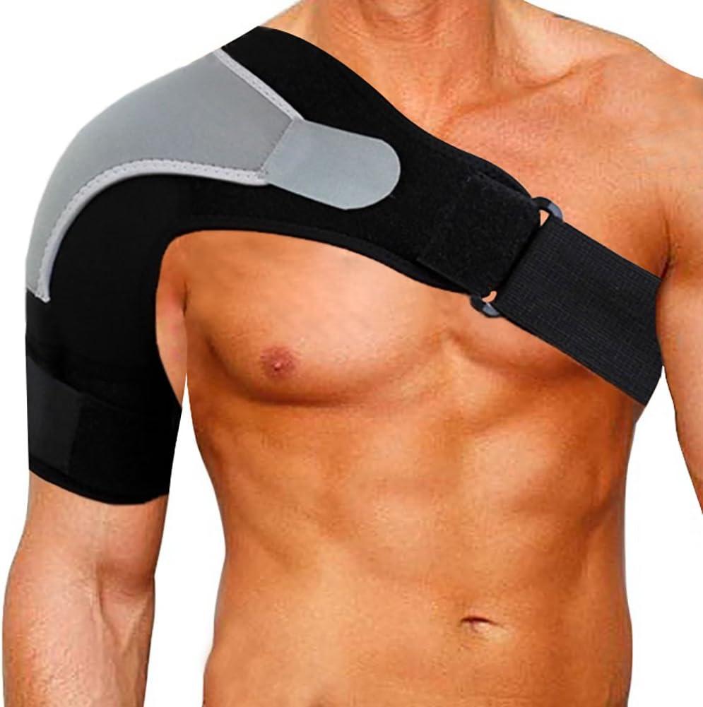 Shoulder Stability Brace Adjustable Shoulder Brace Support with Pressure Pad, Light Breathable Neoprene Rotator Cuff Shoulder Support for Sport, Dislocated AC Joint, Labrum Tear, Shoulder Pain - Right