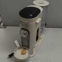 Ninja Pod & Grounds Specialty Single-Serve Coffee Maker, K-Cup Pod Compatible, Brews Grounds, Compact Design, Built-In Milk Frother, 56-oz. Reservoir, 6-oz. Cup to 24-oz. Mug Sizes, Stone, PB051ST