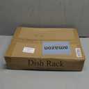 SNTD Dish Drying Rack for Kitchen Counter - Large Dish Rack with Drainboard, Rustproof Dish Drainer with Utensil Holder for Sink, Black