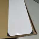 uxcell Door Kick Plate, 10 x 34 Inches Anodized Aluminum Kick Plate Door Plate, 1.5mm (1/16 Inch) Thickness, for Exterior Front Door or Back Door, White (Single Pack)