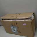 EHEYCIGA 42x42x26 Inches Puppy Playpen with Top Cover for Dogs & Cats Indoor or Outdoor - Dog Playpen with Door, Dog Fence for Small Animal with Heavy-Duty Oxford & Steel Frame, Sliver Grey