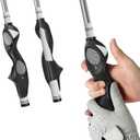 Golf Grip Trainer, Silicone Full-Cover Swing Training Aid, Corrects Grip Posture & Builds Muscle Memory, Adjustable for All Clubs, Right-Handed Golfers