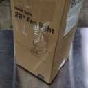 PBLALA Ceiling Fans with Lights,28" LED Fan Light Hanging with Hook, Plug-in Ceiling Fan Light, Hook Type Ceiling Fan,35W,3000-6500k, Remote Control, Portable Fan for Camping Bed, Patios, (Black)