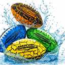 Wave Runner Water Football for Pool and Beach | Waterproof Football for Outdoor Games for Adults, Teens, and Kids - Lightweight Pool Toys, Easy Wet Grip, Outdoor Summer Toy Gift for Boys Ages 8-16