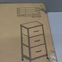SONGMICS Dresser for Bedroom, Small Dresser with 3 Fabric Drawers, White (11.8"D x 15.6"W x 29"H (3 Drawers))