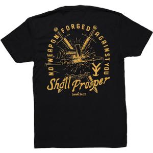 Yee Yee Apparel No Weapon Forged Graphic Tee Shirt  Christian Mens Graphic Tees and Short Sleeve Shirts (Medium)
