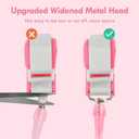 2 x Lehoo Castle Upgraded Anti Lost Wrist Link, Kid Harness with Induction Lock, Safety Wrist Leash for Toddlers, Kids Backpack Leash, Child Leash Harness (Pink)