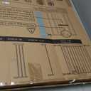 InnoTruth 29.540.75" Baby Gate for Stairs, 30" Tall Dog Gates for Doorways & Hallways, Safety Gate for Kids & Pets, Pressure-Mounted Walk-Through with Dual Lock & 2-Way Swing, White