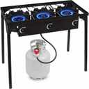 3 Burner Propane Stove, 225,000 BTU Outdoor Cooker