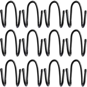 12PCS Chain Link Fence Hooks, Fence Hooks for Hanging Pool Poles,Nets,Brushes,Skimmers,Vacuum Hoses,Leaf Rakes etc, Hooks for Chain Link Fence, Chain Link Fence Hangers, Black