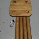 Solid Wooden Step Stool For Adults, Small Wooden Stool With 4 Detachable And Assembled Legs For Kitchen Bathroom Living Room, 9.3 x 9.3 x 9 in