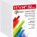 Simetufy 32 Pack 11 x 14 Inch Canvas Boards for Painting Pre-Primed Paint Canvas for Acrylic, Oil, Watercolor, Gouache, Art Supplies for Kids &Adults, Beginners & Artists