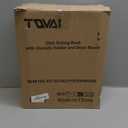 TQVAI Kitchen Dish Drainer Rack with Drying Board and Full-Mesh Silverware Utensils Holder, Black