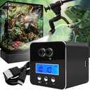 Reptile Smart Mister, Reptile Humidifiers Misting System Automatic with Timer, Terrariums Humidifier with 360°Adjustable Misting Nozzles, Spray Kit for Rainforest Plants Amphibian