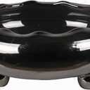 Privilege 86071 Ceramic Bowl, Large, Metallic