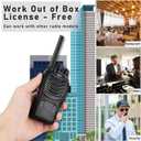 TIDRADIO TD-V2 Walkie Talkies for Adults with Earpiece 2 Way Radios Walkie Talkies Long Range with Flashilght Two Way Radio Rechargeable for Business or Family (20 Pack)