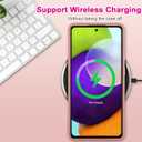 OOK Compatible with Samsung Galaxy A52 5G Case with Wrist Strap, Leopard Silicone Shockproof Protective Slim Anti-Scratch Cheetah Cover for Women Girls, Pink