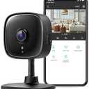 Tapo 2K Indoor Wired Security Camera  Works as a Baby Monitor & Pet Camera, Person/Motion/Baby Cry Detection, 2Way Audio, Siren, SubscriptionFree Local Storage or Optional Cloud, Black, C111