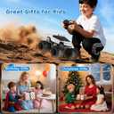 Amphibious Remote Control Car, 1:18 Monster Truck Toys for Boys RC Cars, 2.4 GHz Waterproof RC Trucks, 4WD All Terrain Off-Road Pickup, Kids Christmas Birthday Gifts Present Boys Girls Toys Ages 6+ (Silver)