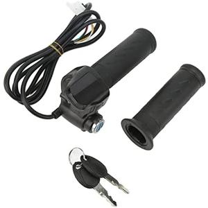 SPYMINNPOO Electric Throttle Grip Kit, Key Lock Throttle Grip with Backlight LCD Panel 36V 48V Optional (48V)