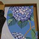 Blue Mahjong Learning Mat (33 x 33) with Black Carrying Bag, Anti-Slip, Noise-Reducing Mahjong Mat for Table, Board Games, Tile Games and Cards