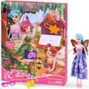 Baljinder 2025 Advent Calendar with Doll, 12 Surprise Accessories Including Clothing Glasses Hand Bags & High Heels, Kids Advent Calendar for Girls Ages 4-7, Holiday Party Birthday