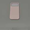 ORNARTO Compatible with iPhone 17 Pro Max Case 6.9", Slim Liquid Silicone 3 Layers Soft Gel Rubber Shockproof Protective Cover with Anti-Scratch Microfiber Lining-Chalk Pink