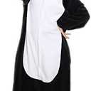 Adrinfly Unisex Penguin Onesies Adult One Piece Animal Pajamas Cosplay Costume, S