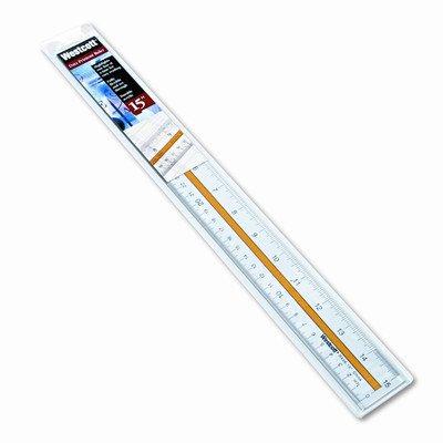 Westcott Acrylic Data Highlight Reading Ruler with Tinted Guide [Set of 3]