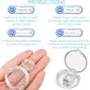 3 x Anti Snore Clip, Magnetic Nose Clip,Silicone Anti Snoring Device for Sleep Quality, Comfortable & Professional Snoring Sleeping Aid for Men Women, Snore Stop - A Box of 4