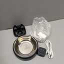 Automatic Cat Feeder and Water Dispenser FW1, Wire or Battery Cat Food Dispenser Timer Pet Feeder - Locking Lid, Desiccant Bag, Programmable Portion Control, 4 Daily Meals, 10s Voice Recorder