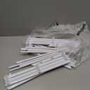 ZOES HOMEWARE 4-Tier Clothes Drying Rack, 4ft High Foldable Drying Rack Clothing for Indoor & Outdoor, Portable Collapsible Laundry Dryer for Laundry Room and Apartment, White 29" L x 49" H x 11.5" W