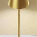 Pack Cordless Table Lamp,Portable LED Desk Lamp, 5200mAh Battery Operated, 3 Color Stepless Dimming Up, for Restaurant, Bedroom, Bars, Outdoor Party, Camping, Coffee Shop Night Light Gold 1 Pack