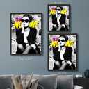 Beautiful Chic Woman Wall Art Prints Beautiful Audrey Hepburn Poster Canvas Art Wall Decor Picture For Bedroom Office Dorm Bathroom Wall Decor Aesthetic Home Artwork 8"  10" In Framed (BK01.)