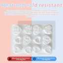 2 x Valentine's Day Love Heart Chocolate Silicone Mold - 12-Cavity Heart/LOVE Pattern Baking Mold for Chocolate/Candy/Food-Grade, 8.7x6.5x0.7in