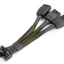 JOYJOM 16Pin GPU Cable to 3X 8Pin Pcie - 16AWG PCIE 5.0 12VHPWR 600W 90 Degree Right Angle 16 Pin 12+4Pin Power Supply Adapter for RTX 4090 4080 3090TI 4070Ti Graphics Card (Type B)