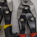 HURRICANE 3 pc Aviation Tin Snips Set, Metal Cutter Shears for Cutting Sheet Metal, Chrome Vanadium Steel, Straight Left and Right Aviation Snips, with Ergonomical TyreGrip Handle and Safety Latch