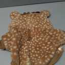 AZA Reindeer Dog Costume Fluffy Christmas Clothes Moose Coat Winter Pet Hoodies Puppy Girl Cute Coat Outfits for Small Dogs Costumes (SSuitable3.5lb-5.5lb,Moose Brown)