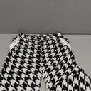 Women's Casual Loose Checkered Wide Leg Pants High Waist Black M