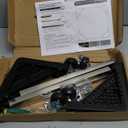 Mini Fridge Stand with 4 Locking Wheels 17.7"-25.6" Adjustable Dolly Washing Machine Stand Basefor Furniture Portable Refrigerator Dryer StandBlack