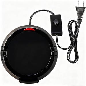 Large Candle Warmer Wax Melter, Warmer Plate for Candle Jar, Wax Cubes Melter, Warmer Plate, Electric Coffee Mug Warmer, Tea or Various Beverages Warmer, for Home, Office Desk, etc, Best Gift(Black)