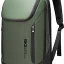 Men's Anti-Theft Laptop Backpack,15.6Inch Waterproof Fashion Travel Backpacks with USB Charging Port,Green,One Size