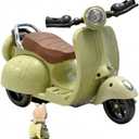 Loaesa Scooter Toy - with Light and Music, Big Into Energy Cute Have a Seat Motorcycles, Decor Desktop Ornaments Accessories Collectors (Green)