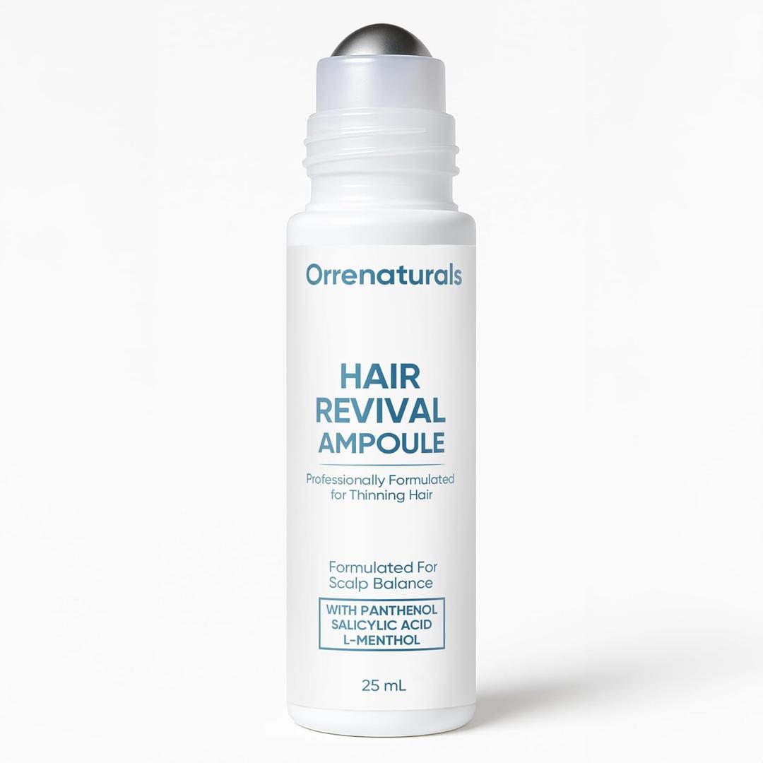 Orrenaturals Hair Revival Ampoule, Hair Growth Serum Roll on for Fuller, Thicker, Stronger Hair (1 Count (Pack of 1)) (1.5 Fl Oz (Pack of 1))