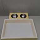 3 in 1 Rabbit Hay Feeder with Litter Box, Wood, Mess Proof, for Guinea Pig, Chinchillas, Hamster, Dwarf Rabbit