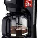 Mueller 12-Cup Drip Coffee Maker - Borosilicate Carafe, Auto-Off, Reusable Filter, Anti-Drip, Keep-Warm Function, Clear Water Level Window Coffee Machine, Kitchen Essentials & Accessories