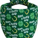 St. Patrick's Day Dog Bandana - 2 Pack Triangle Shamrock Dog Bandanas, Reversible Lucky Pet Scarf for Boys & Girls, Premium Durable Fabric, Holiday Bandana for Large & Extra Large Dogs (X-Large)
