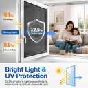 One Way Window Privacy Film, Mirror Tint, Black, 35.4In x 16.4Ft