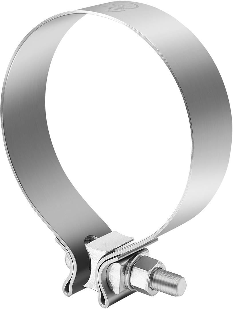 EVIL ENERGY 4.0 Inch Exhaust Clamp,Narrow Band Muffler Clamp Stainless Steel for Pipes,Mufflers,Catalytic Converters
