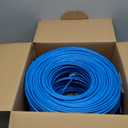 MONK CABLES | CAT6 Plenum Cable 1000ft | UTP, 23AWG, 550MHz | DSX-8000 Certified | Most Certified Cable of The Whole Market (Blue)